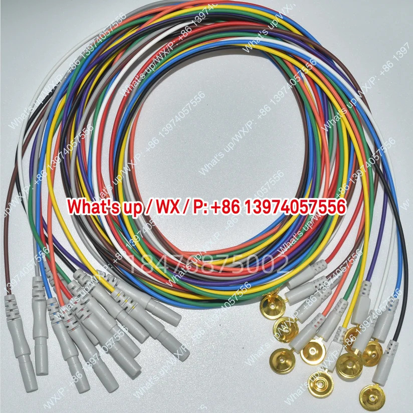 컬러 뇌전극 와이어 누오청 니콜리 EEG 증폭 DIN1.5mm