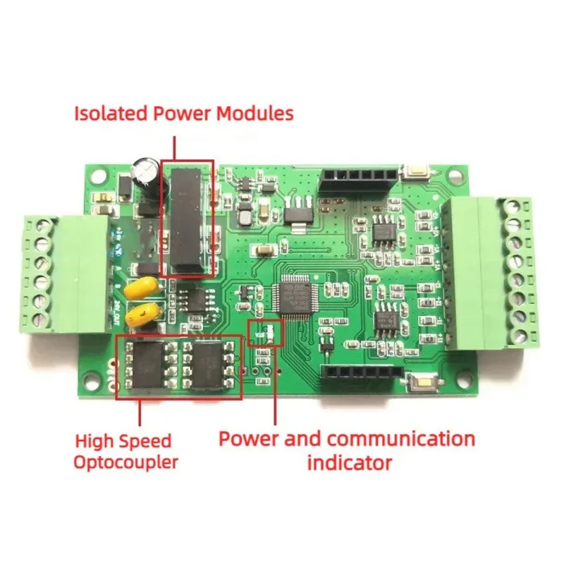 4채널 아날로그 변환기 입력 0-20mA/4-20mA/0-5V/0-10V 출력 RS485 MODBUS