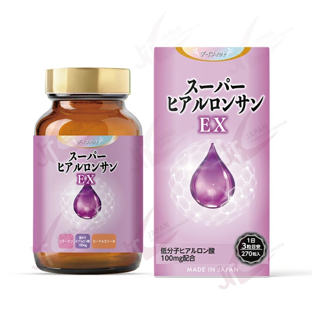 DAYFIT 데이핏 슈퍼 히알루론산 EX 270정(3개월분) 일본 영양제 - 상품 이미지
