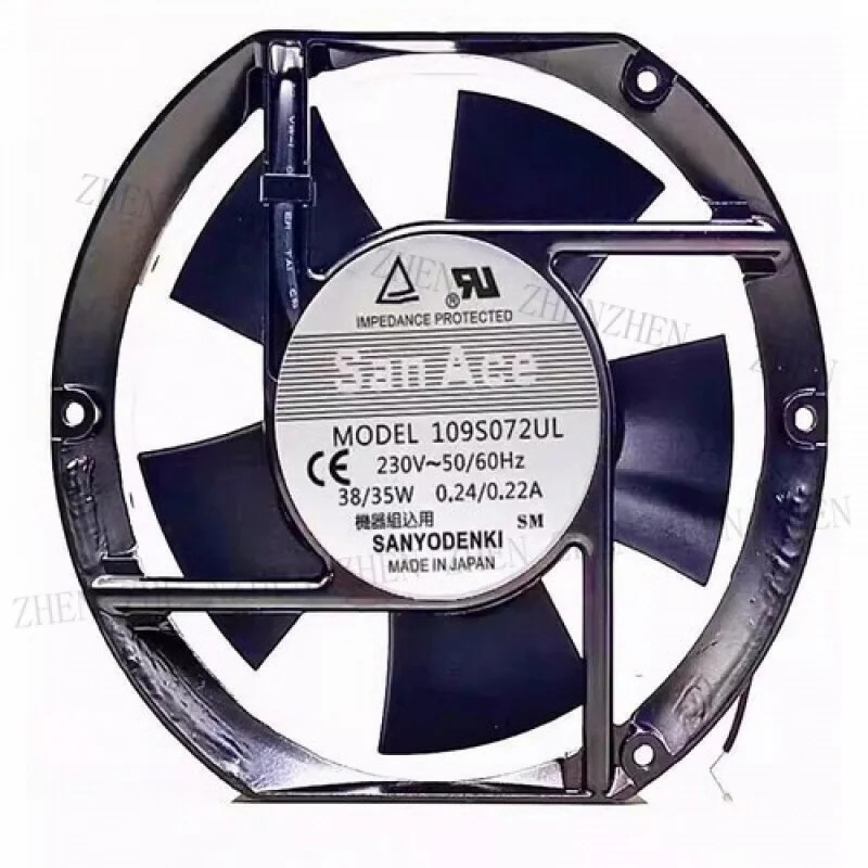 Y FOR 109S072UL 17251 220V 38/35W 0.24/0.22A 17CM 냉각팬