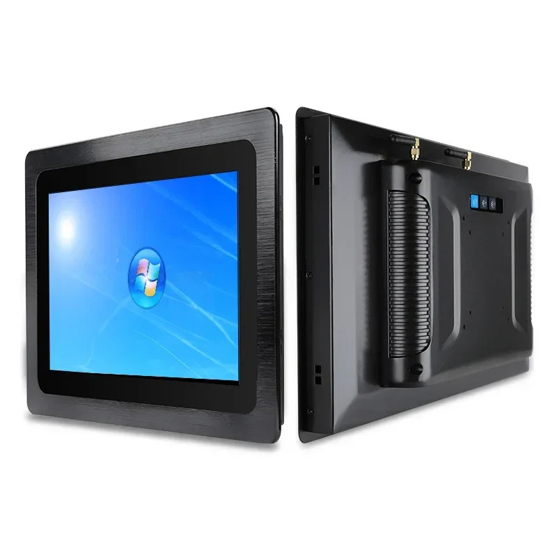 Jawest 17인치 내장형 산업정전식 터치스크린 올인원 컴퓨터 패널 PC VGA/RS232/RS485/WIFI 지원