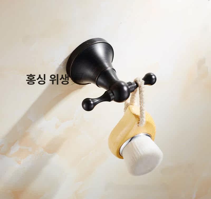 수입 앤틱 더블 코트 유럽풍 클래식 빈티지 2컬러 후크 블랙 곡선형 옷걸이 - 상세 이미지 4