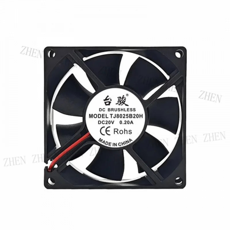 Y TJ8025B20H DC20V 0.2A 8CM 8025 2선식 냉각팬용
