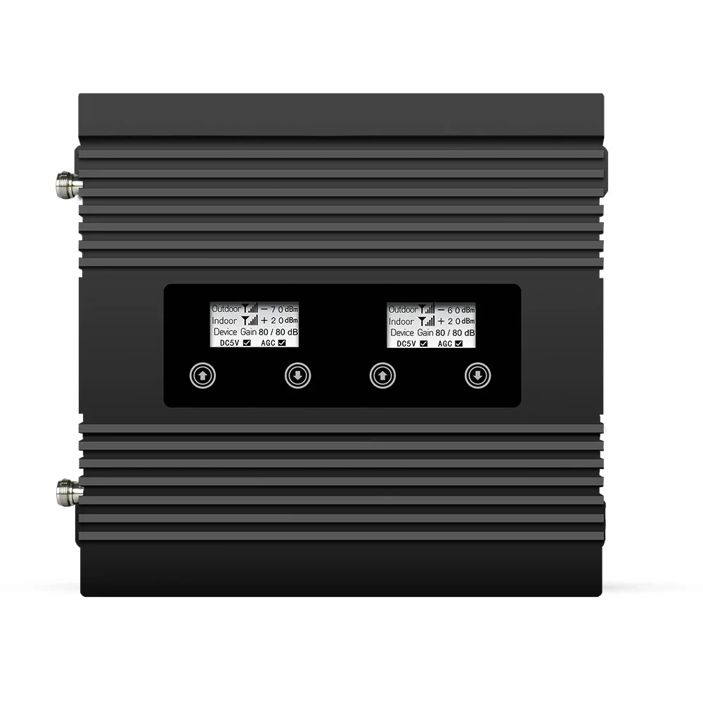 ATNJ 블랙 2g 3g 4g 트리플 밴드 휴대폰 70db GSM 900 lte 1800 WCDMA 2100 MHz 모바일 셀룰러 신호 증폭기