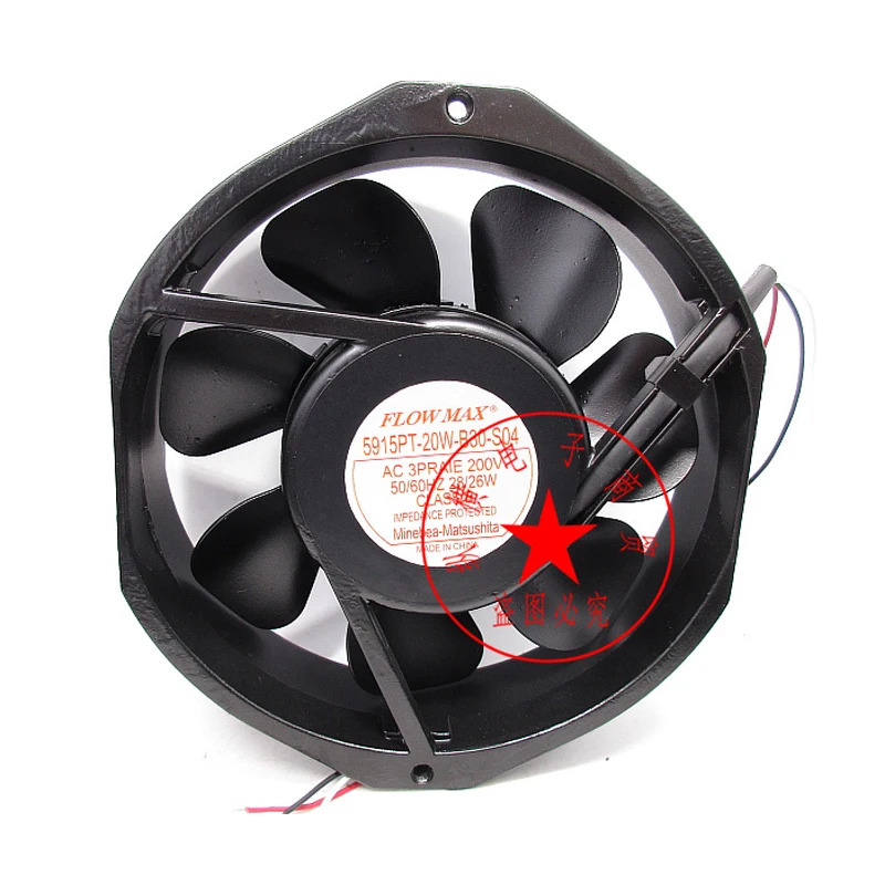 NMB-MAT 5915PT-20W-B30-S04 DC 200V 26W 172x150x38mm 3선 냉각팬