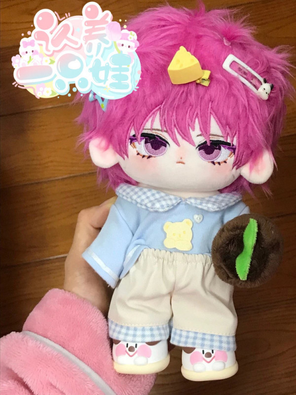 사이키 쿠스오 인형 20cm 봉제인형 귀여운 힐링 선물 솜인형 솜깅이 아이돌 솜인형옷 - 상세 이미지 3