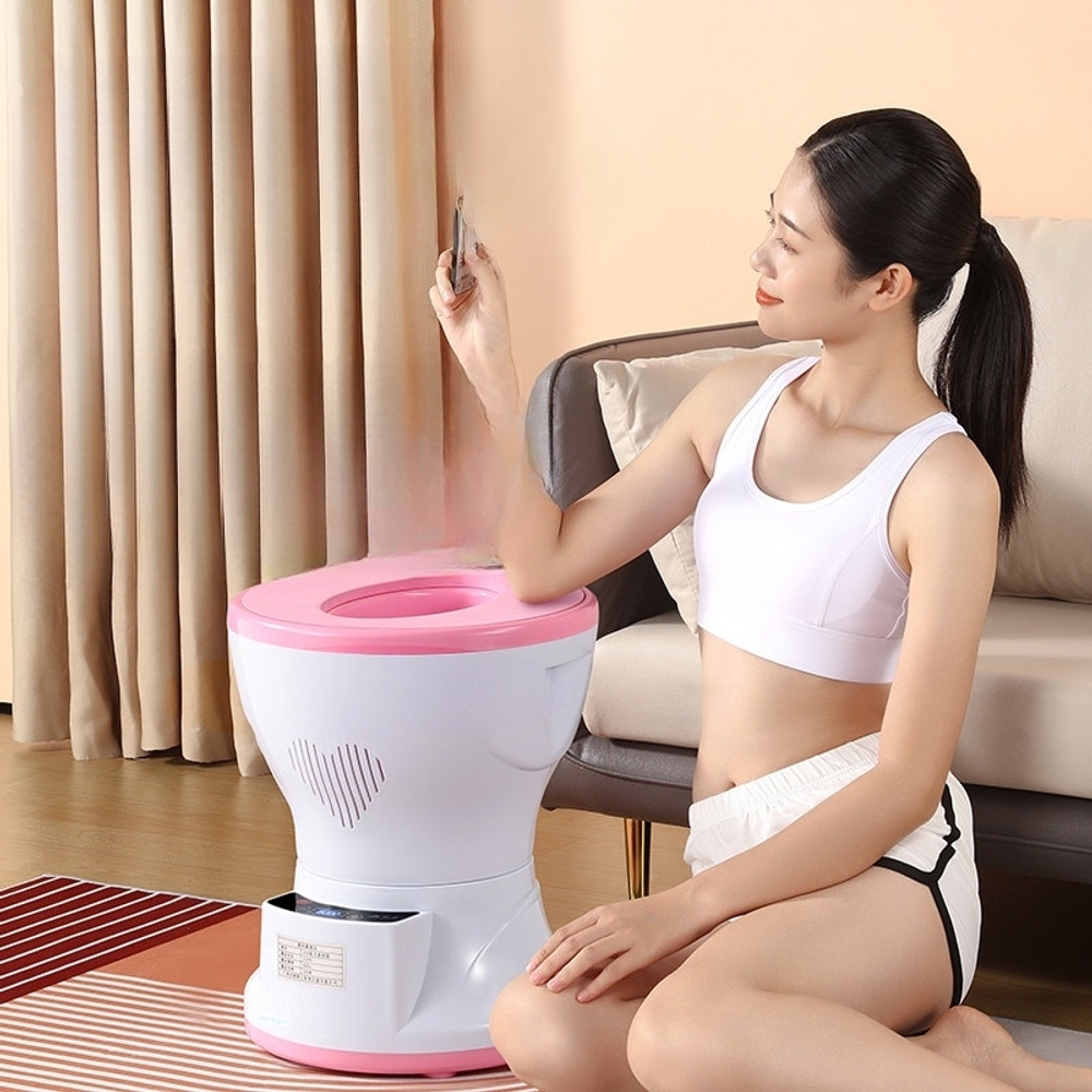 프리미엄 여성 좌욕기 스팀 훈증 건식 좌훈 자궁 뜸 냉증완화 치질개선 인체공학 디자인 - 상세 이미지 2