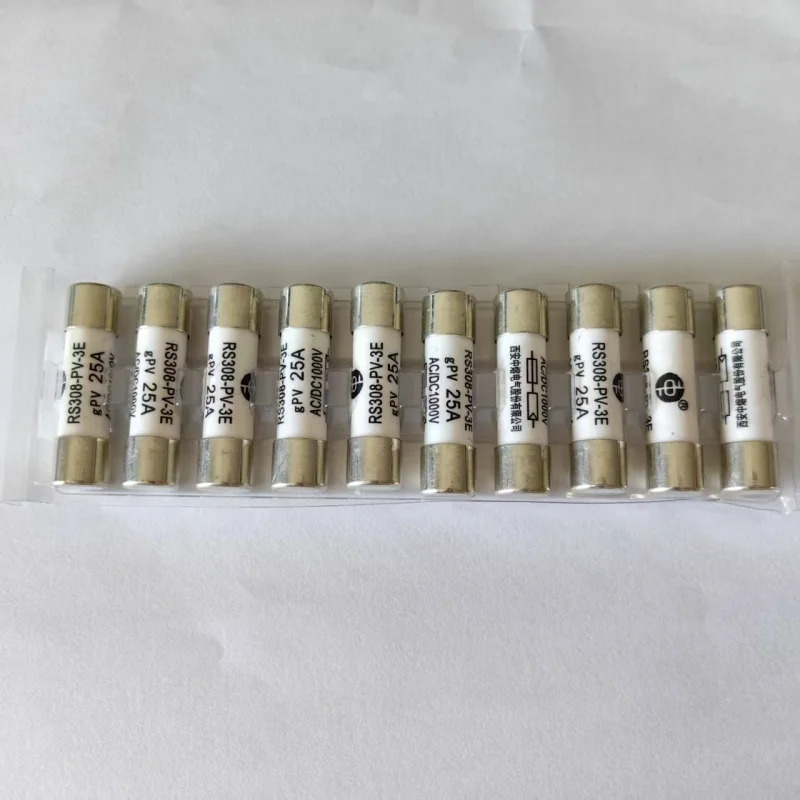 10개 RS308-PV-3E gPV 1A 2A 3A 4A 6A 8A 10A 15A 20A 25A 30A 1000V SINO 광전지 퓨즈