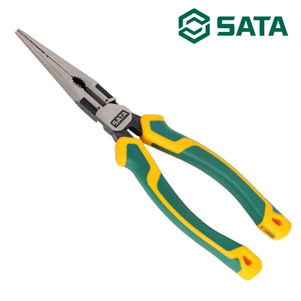사타 SATA 프리미엄 롱노우즈 200mm(8인치) ST70122D 크롬 바나듐 강철 마루뺀치 - 상품 이미지