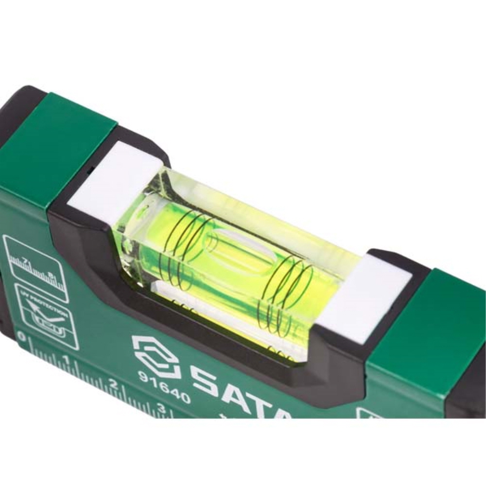 사타 SATA 고강도 자석 수평자 100mm 91640 수직 경사 수평계 - 상세 이미지 5