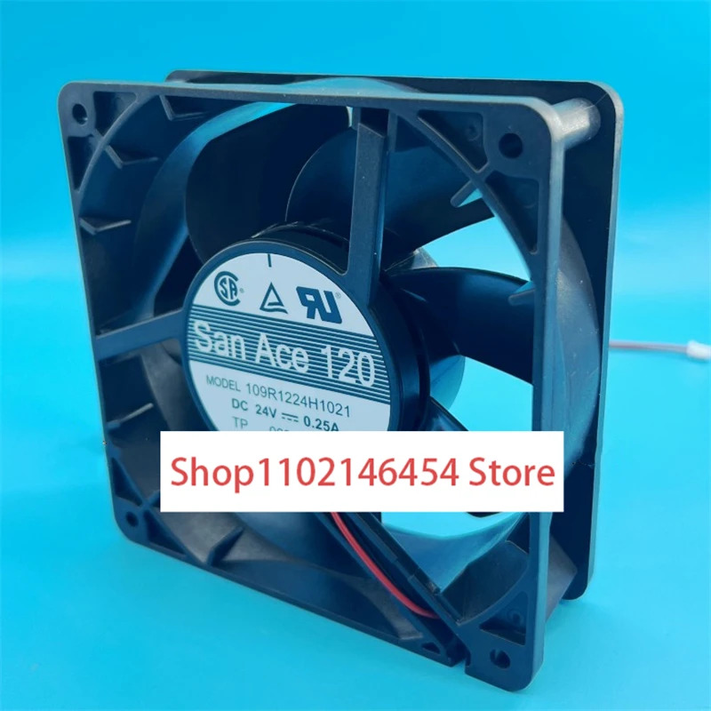산요 109R1224H1021 DC 24V 0.25A 12038 mm 2선식 냉각팬1개