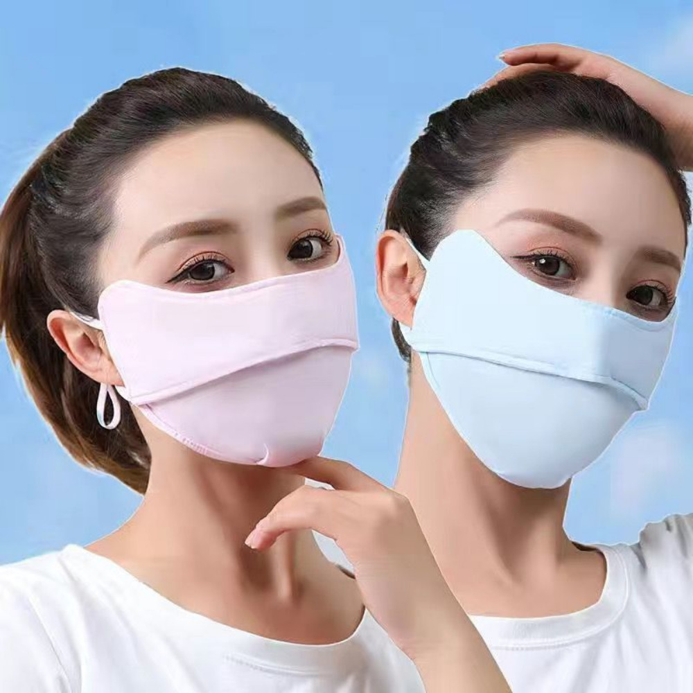 빨아쓰는 여름 골프 쿨 자외선차단 마스크 - 상세 이미지 2