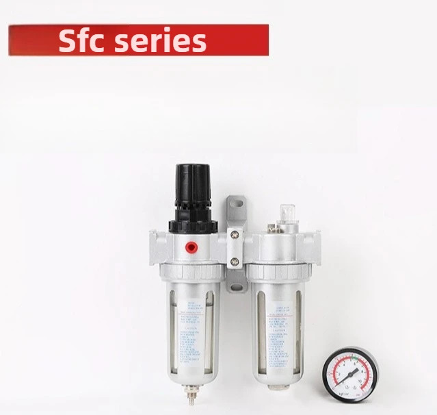 SFC200-400/SFR200-300 FRL 유닛 2-in-1 에어 필터 레귤레이터 G1/4 공장 기계공압 압축 시스템