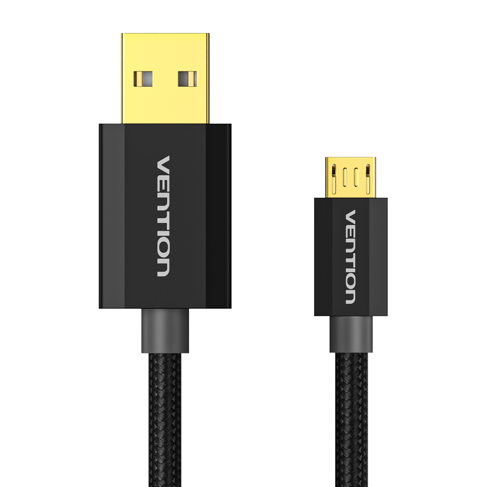 벤션 메탈쉘 마이크로 5핀 to USB 케이블 CAD-N 블랙, 1개, 3m - 상세 이미지 2