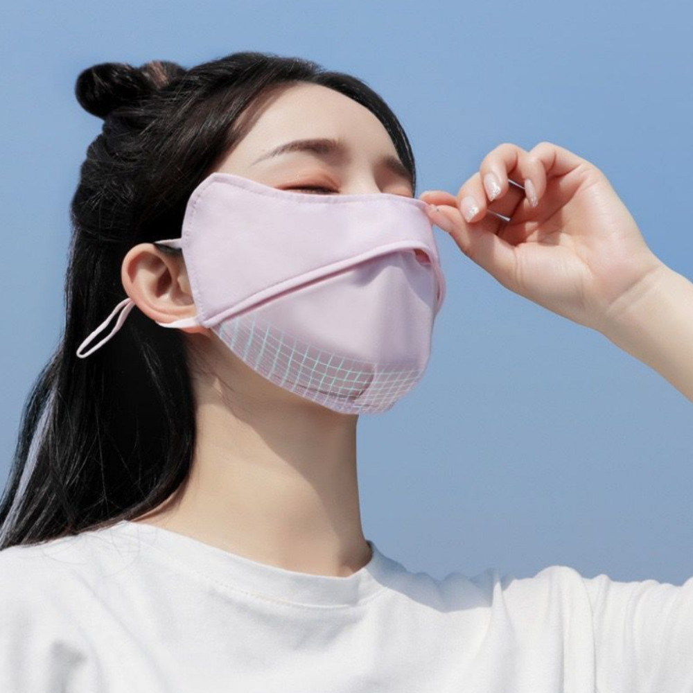 빨아쓰는 여름 골프 쿨 자외선차단 마스크 - 상세 이미지 4