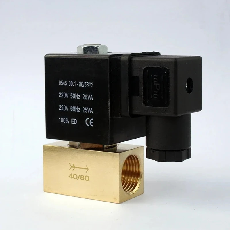 JT22-02 두 위치 양방향 고압 솔레노이드 밸브 일반적으로 압력 저항 8Mpa 워터 에어 AC220VDC24V