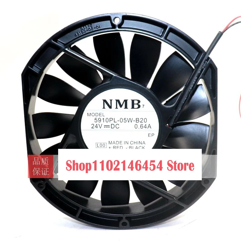 NMB 5910PL-05W-B20 L00 24V 0.58A 172x150x25mm 2선 알루미늄프레임 DC 팬1PC