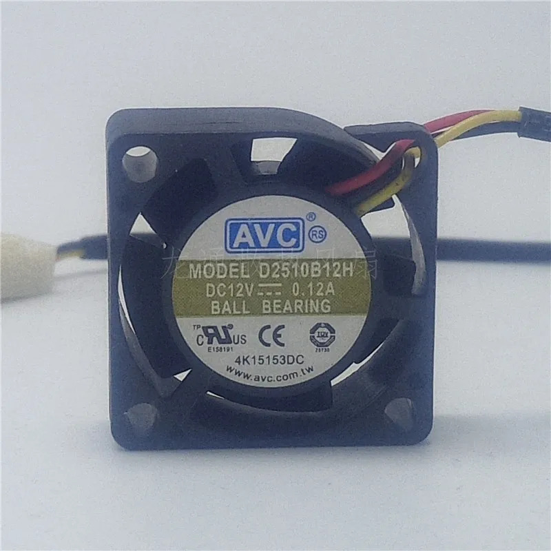 D2510B12H DC 12V 0.12A 25x25x10mm 3선 냉각팬