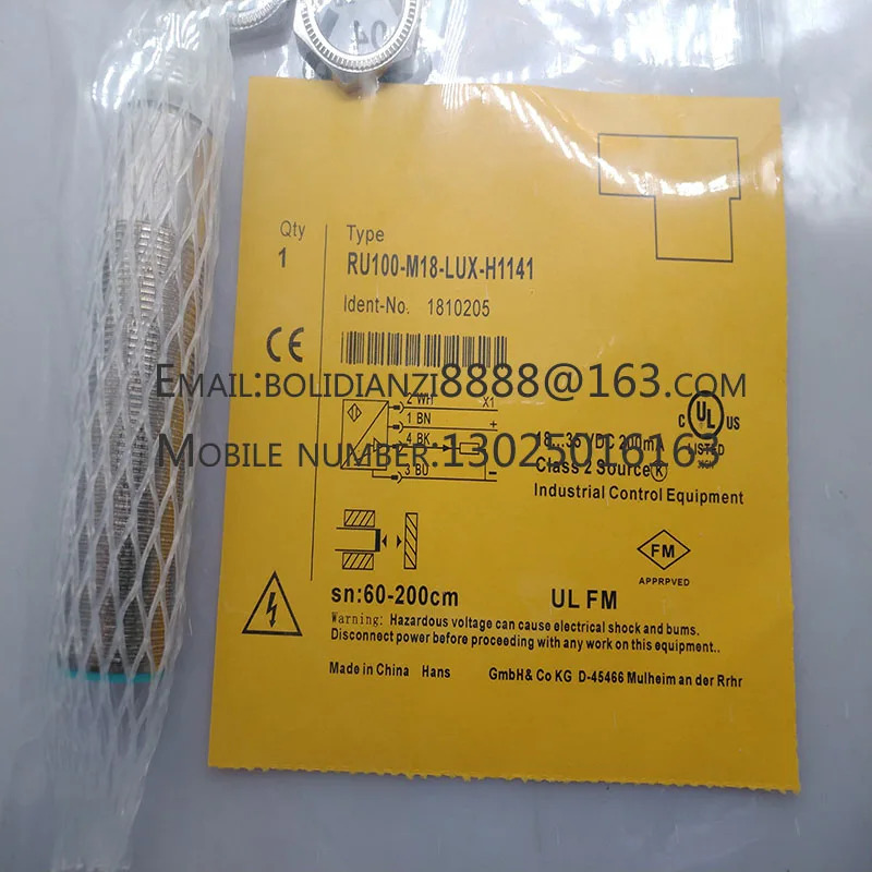 RU100-T30-LI26X3-H1141 오리지널 초음파 센서
