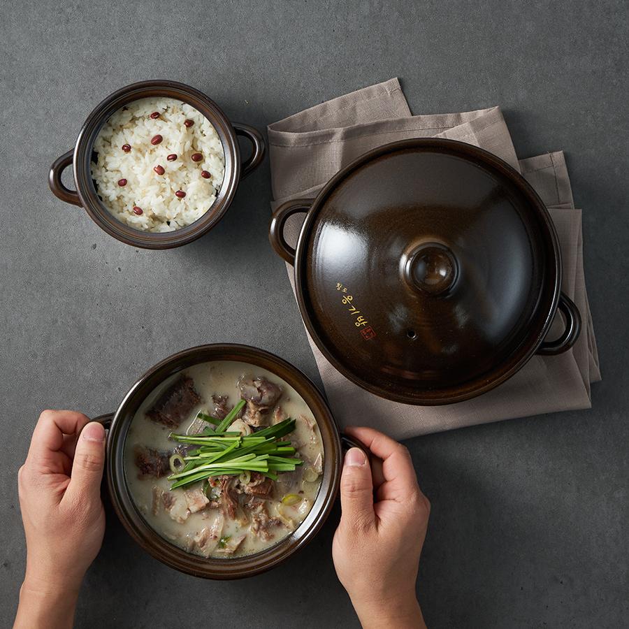 국산 황토 내열 뚝배기 무균열 된장 계란찜 찜기 - 상세 이미지 4