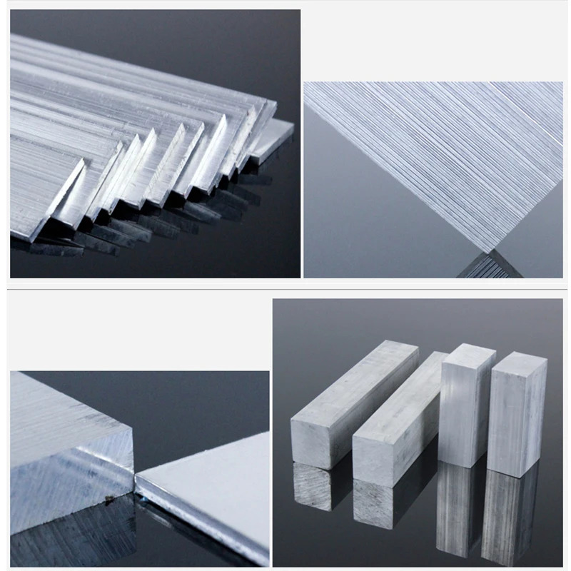 6061 알루미늄 사각 막대 Al 합금 바 측면 길이 4mm-100mm