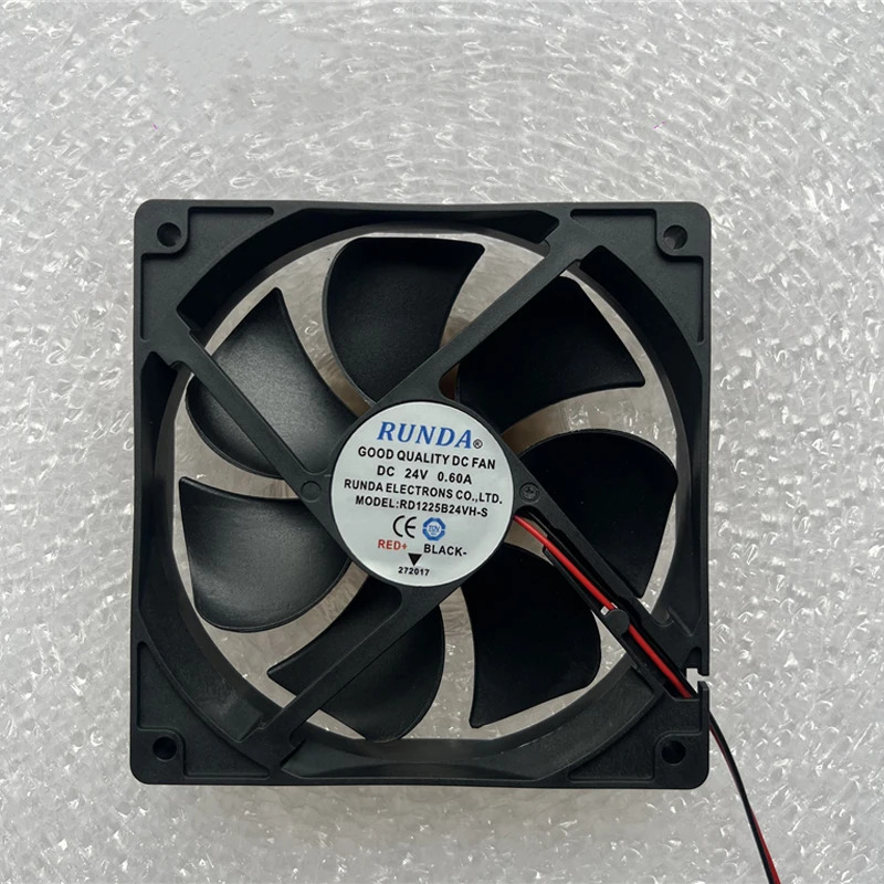RUNDA RD1225B24VH-S DC 24V 0.60A 120x120x25mm 2선 냉각팬1개