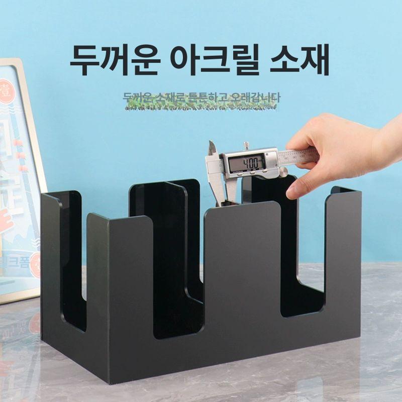 2칸 라면 용기 블랙 아크릴 한강 테이크아웃 15cm 직경 원형컵 컵홀더 컵리드 빨대 12.5cm 직경 1칸 블랙 아크릴 - 상세 이미지 2