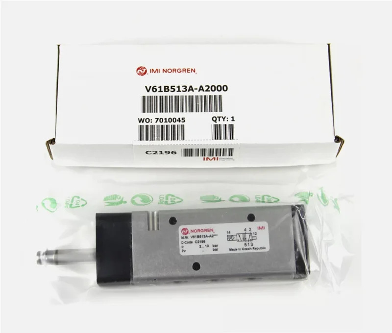 코일이없는 NORGREN 솔레노이드 밸브 V61B513A-A21PC