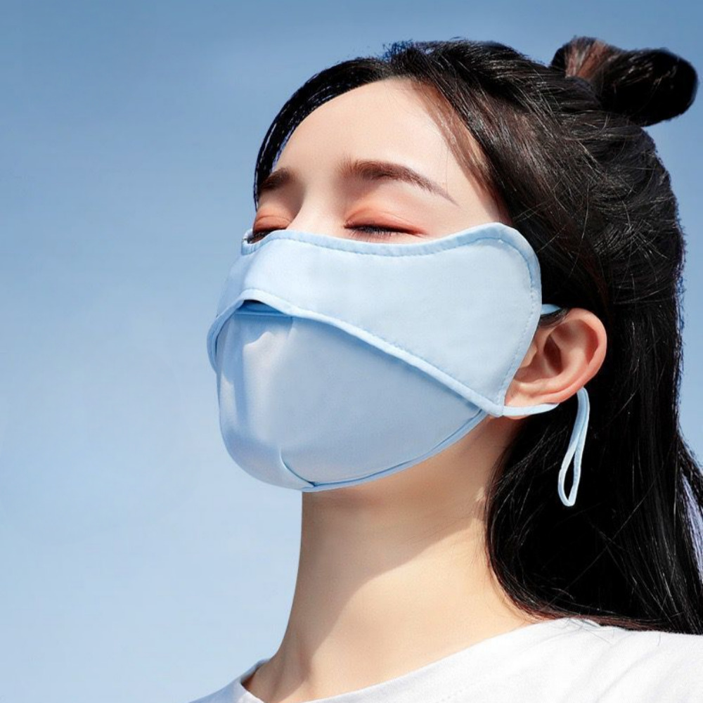 빨아쓰는 여름 골프 쿨 자외선차단 마스크 - 상품 이미지