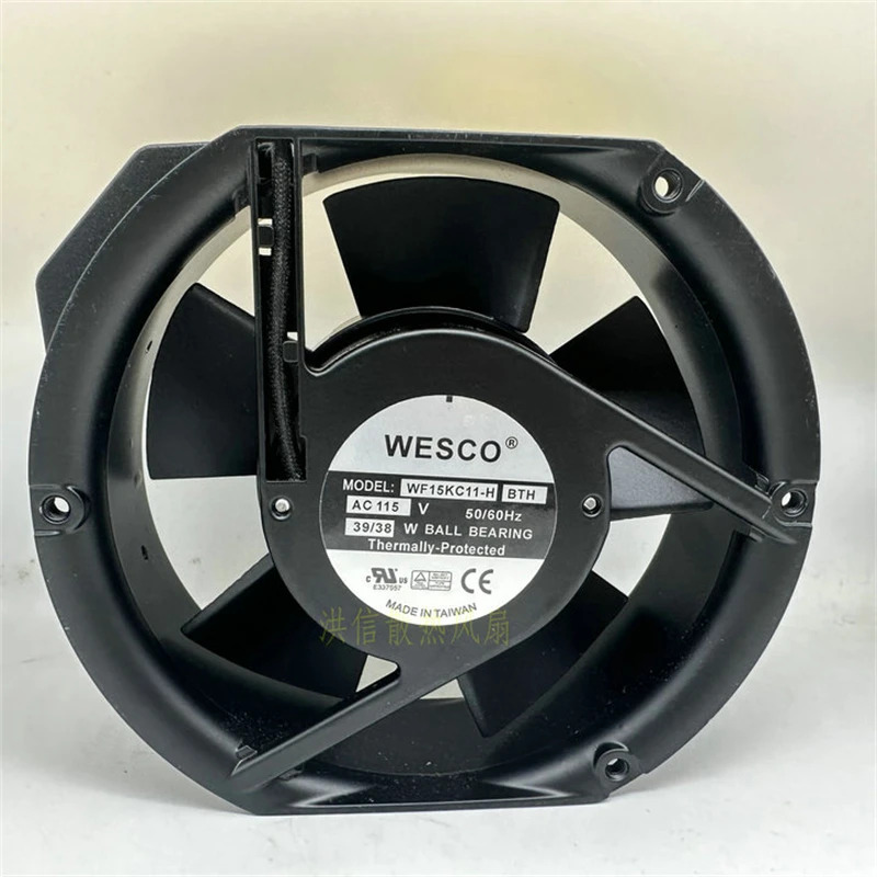 새 WESCO WF15KC11-H BTH AC 115V 39/38W MM 냉각팬