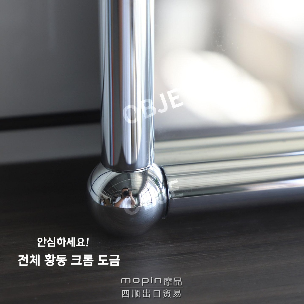 벽거울 아치형 레트로 실버 골드 벽걸이 욕실거울 화장대 인테리어 - 상세 이미지 5