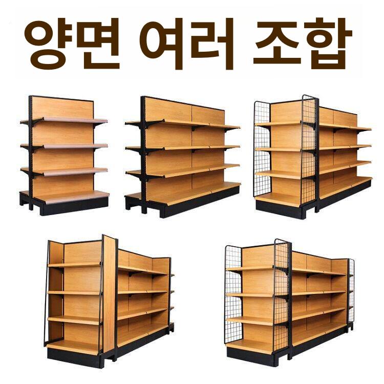 마트 상품진열대 우드 편의점 과자진열대 간식 접이식 매장 가판대 매대 빵집 - 상세 이미지 4