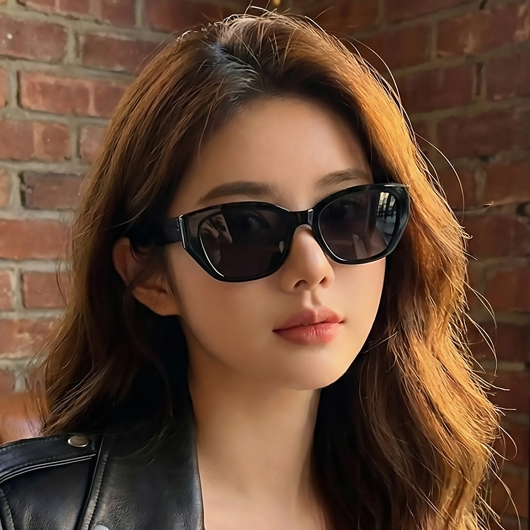 사각 캣아이선글라스 남자 여자 가벼운 뿔테선글라스 편광 긱시크 UV400 이미지 8