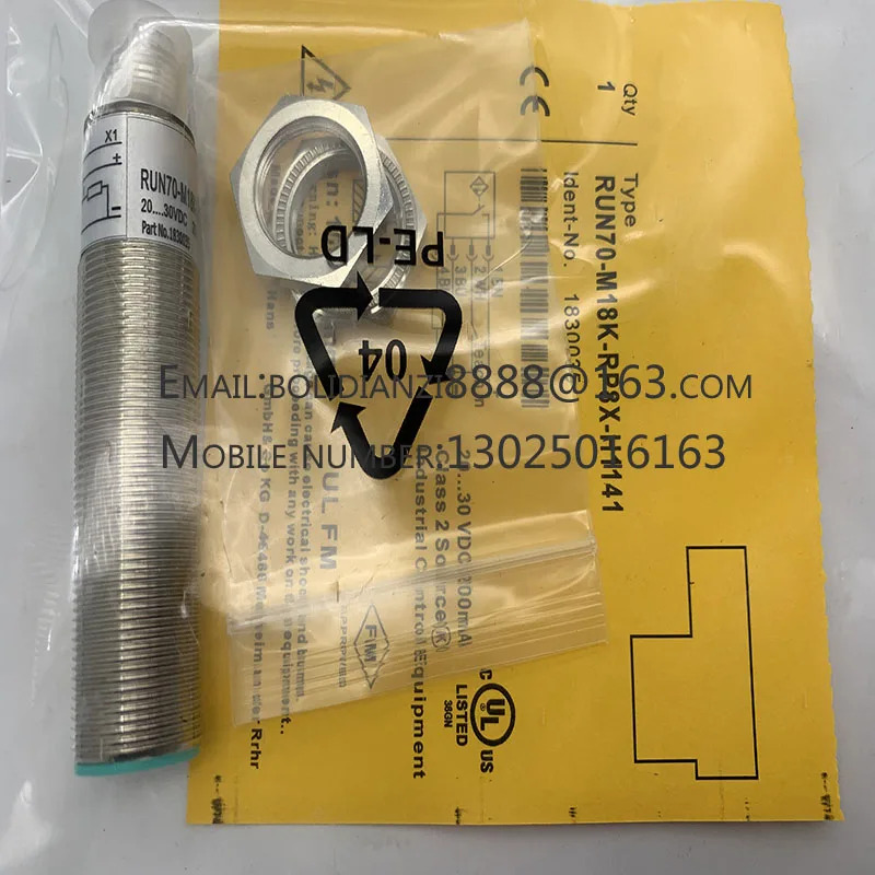 RU600U-M30E-LIU2PN8X2T-H1151 오리지널 초음파 센서