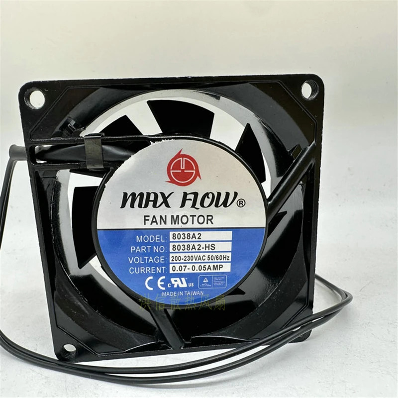 MAXFLOW MF8038A2 AC 220V 50/60Hz 0.07-0.0580x80x38mm 2선식 냉각팬
