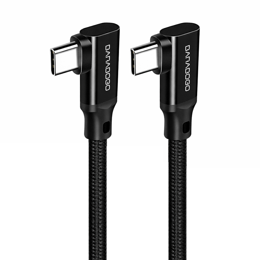 바라보고 더블 ㄱ자형 USB3.2 C to C타입 고속충전케이블 4K 블랙, 1개, 3m - 상세 이미지 2