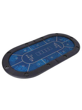 홀덤 카지노 보드 가족 게임판 게임 매트 블루패턴 접이식게임판 홀덤테이블