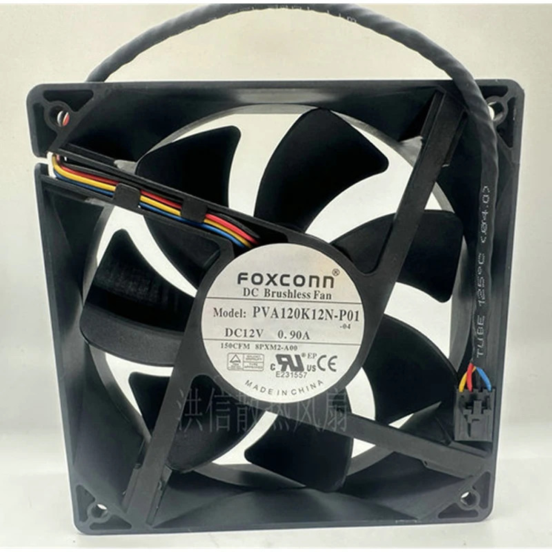 Foxconn PVA120K12N-P01 DC 12V 0.90A mm 4선 냉각팬1개