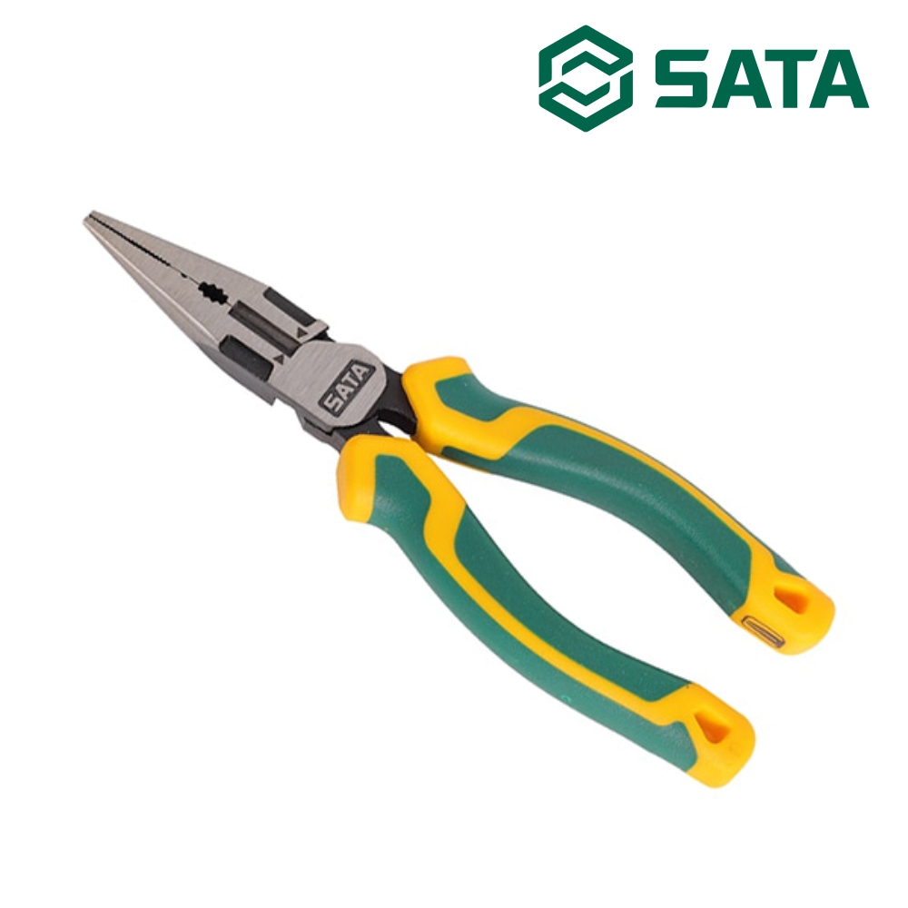 사타 SATA 프리미엄 롱노우즈 150mm(6인치) ST70121D 크롬 바나듐 강철 마루뺀치 - 상품 이미지
