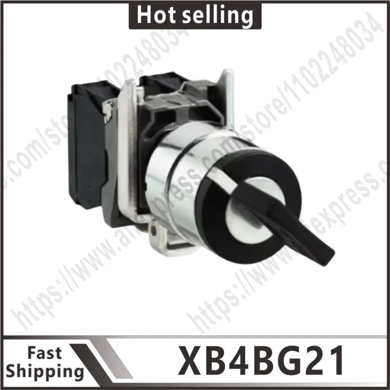 XB4BG21ZB4BZ101ZB4BG2 키 스위치 선택기 금속 검정색 22 4552위치 위치 유지 상시 열림 1개