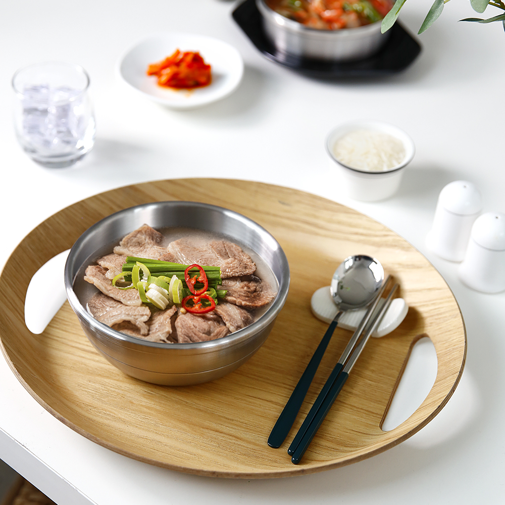 국산 인덕션 스텐 뚝배기 국밥 인덕션용 설렁탕 삼중 갈비탕 그릇 12cm 이미지 7