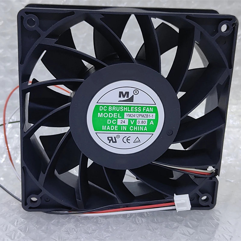 YM2412PMZB1-1 DC 24V 0.8A mm 3선 고용량 냉각팬
