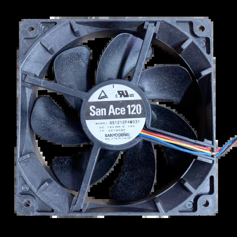 9S1212P4M031 DC 12V 0.13A 120x120x25mm 4선 서버 냉각팬