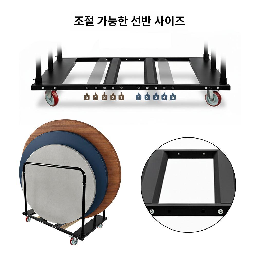 유리 운반대 트롤리 샷시 석고보드 대차 공사장 이동 카트 작업용 - 상세 이미지 3