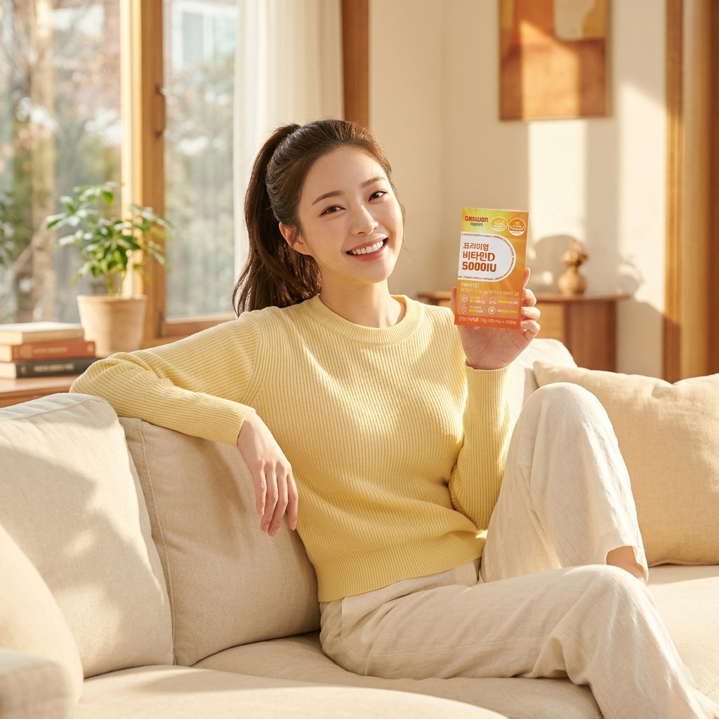 [대원제약] 프리미엄 비타민D5000IU 300mg x 30캡슐 골다공증/칼슘/인/피로회복 - 상품 이미지