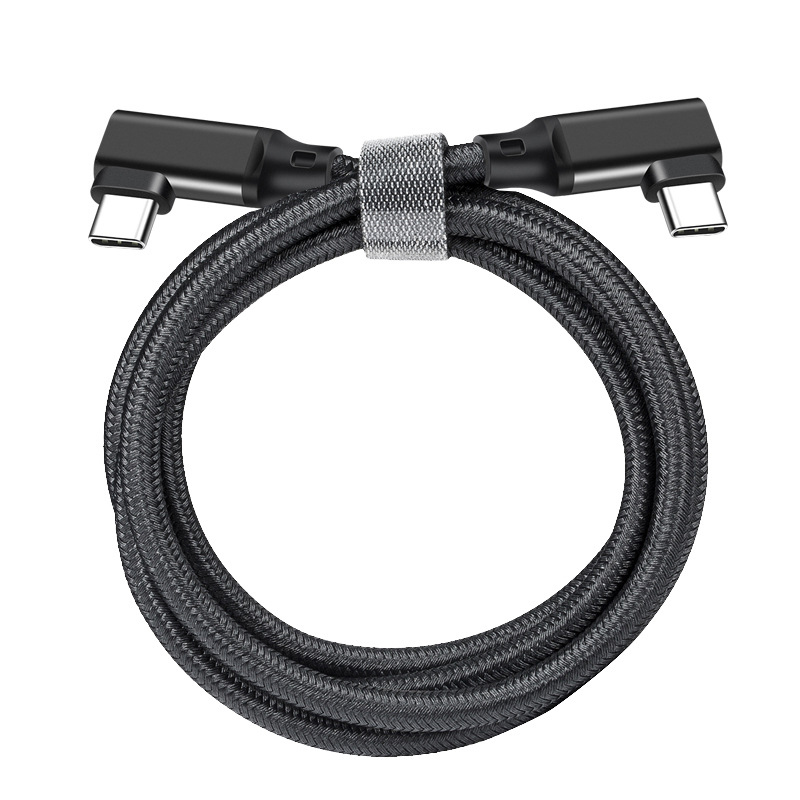 바라보고 더블 ㄱ자형 USB3.2 C to C타입 고속충전케이블 4K 블랙, 1개, 1m 이미지 8