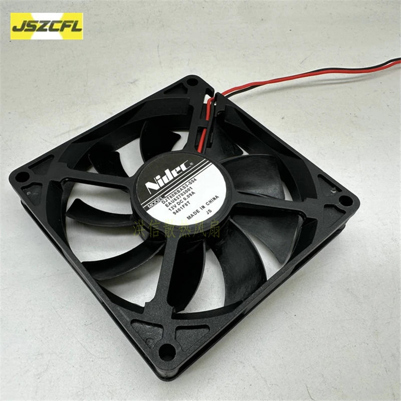 니덱 DJT80RBAS3-S04 DC 12V 0.09A 80x80x15mm 2선식 냉각팬