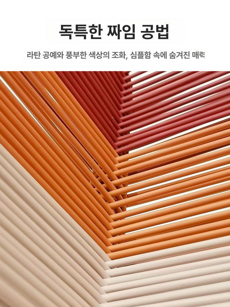 야외 테이블 의자 등나무 세트 커피숍 모조 3피스 파라솔 정원 브로몰딩 벤치 펜션 - 상세 이미지 3