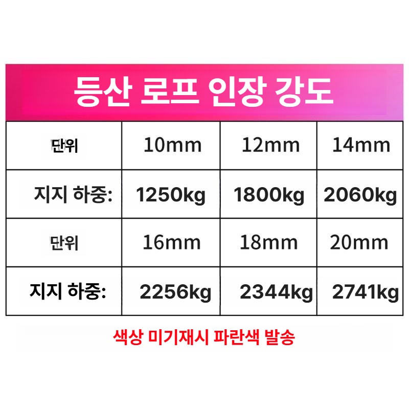 자일로프 작업 클라이밍 밧줄 구조 등산 - 상세 이미지 4