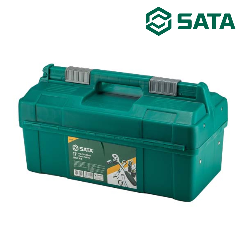 사타 SATA 3단 트레이 플라스틱 공구박스 450mm 95166 이동식 공구보관함 - 상품 이미지